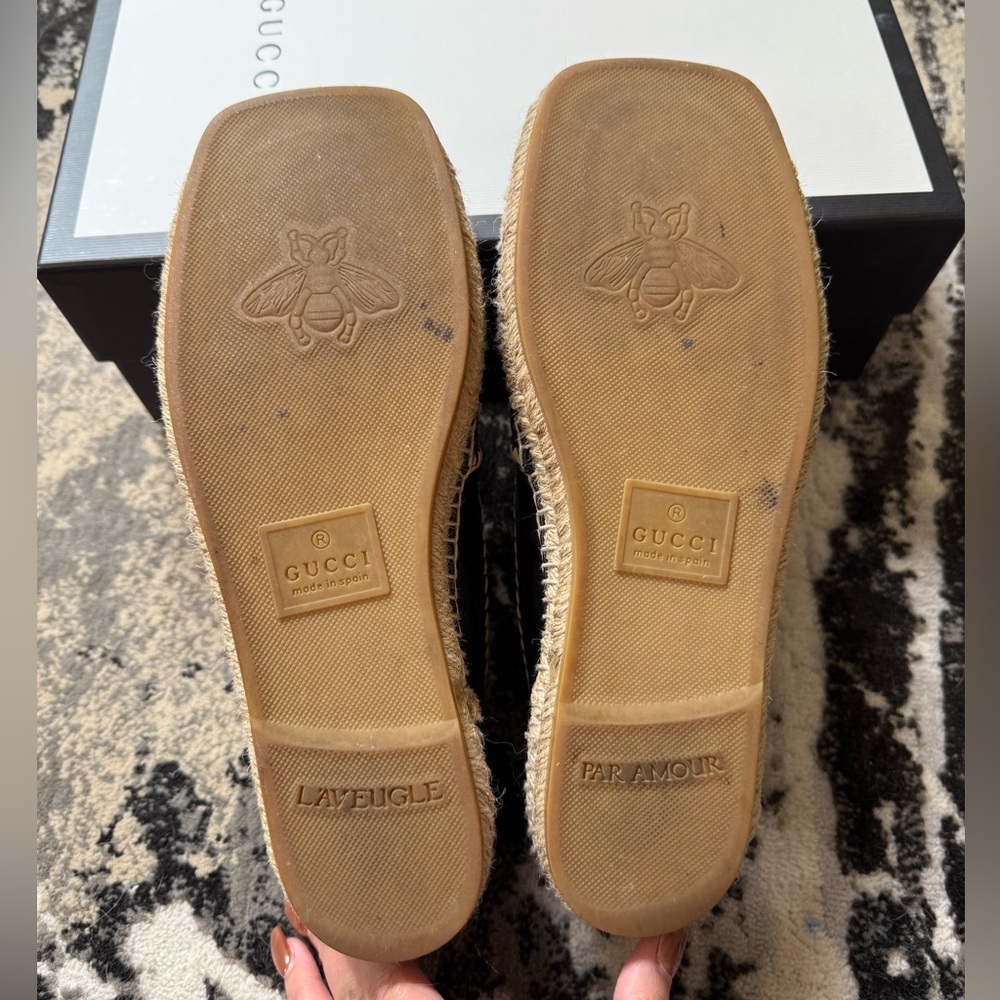 AUTH Gucci GG Microguccisima Espadrilles - Size 8.5 - Picture 5 of 10